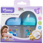 Lot de 2 biberons Momeasy en plastique 0m+ (120 ml)
