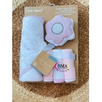 Sortie de bain Little Alpaca bébé avec éponge et 3 gants